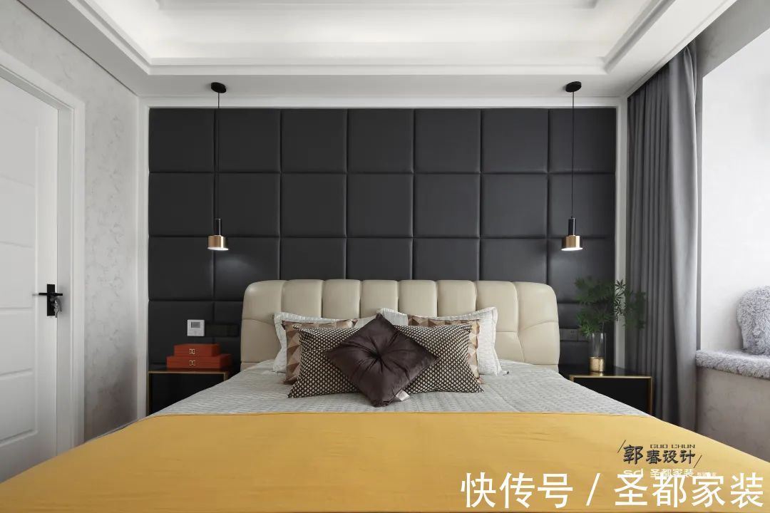 床头灯|三室两厅家装空间的极致利用,能塞下衣帽间,还可打卡小酒吧