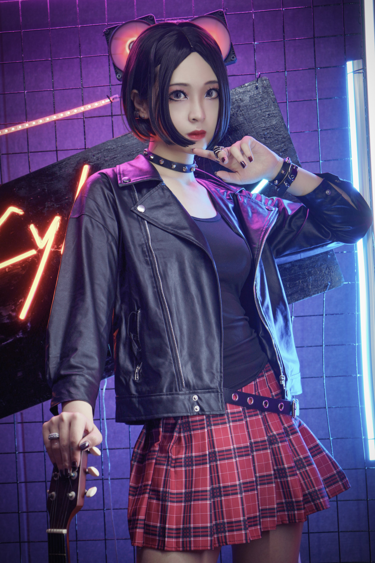 冷酷|cos:NANA大崎娜娜,展现经典冷酷气质