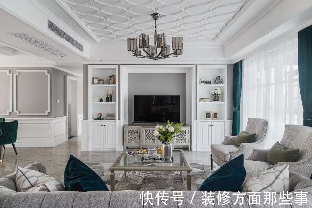 成就|167平美式四居室明快光鲜,不经意中也能成就一种休闲式的浪漫
