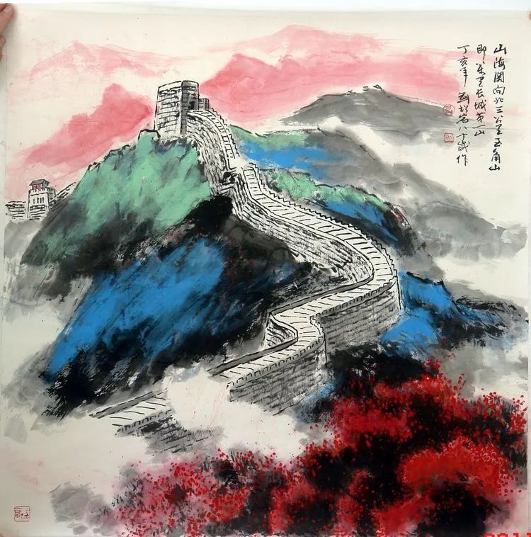 桐阴论画#刘松岩的青绿山水：艳丽缤纷，热烈酣畅