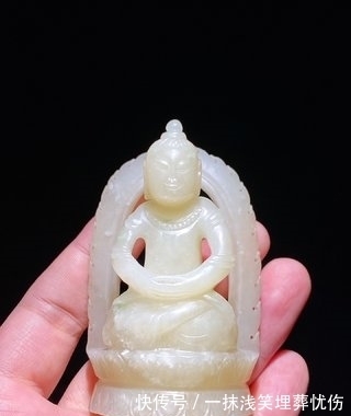 白玉$清 和田玉白玉 释迦摩尼 佛像 摆件