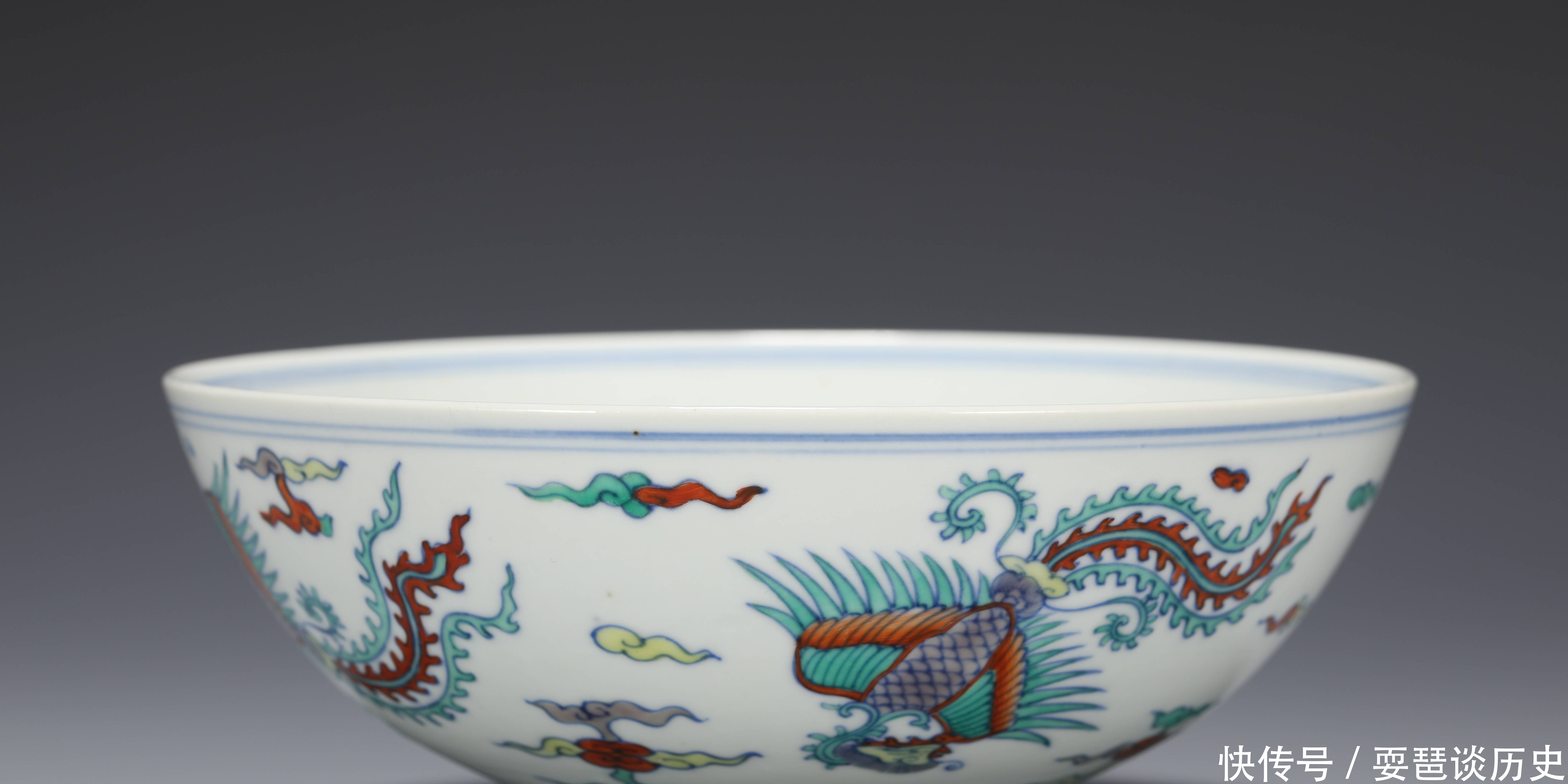 雍正|雍正 斗彩云凤纹大碗