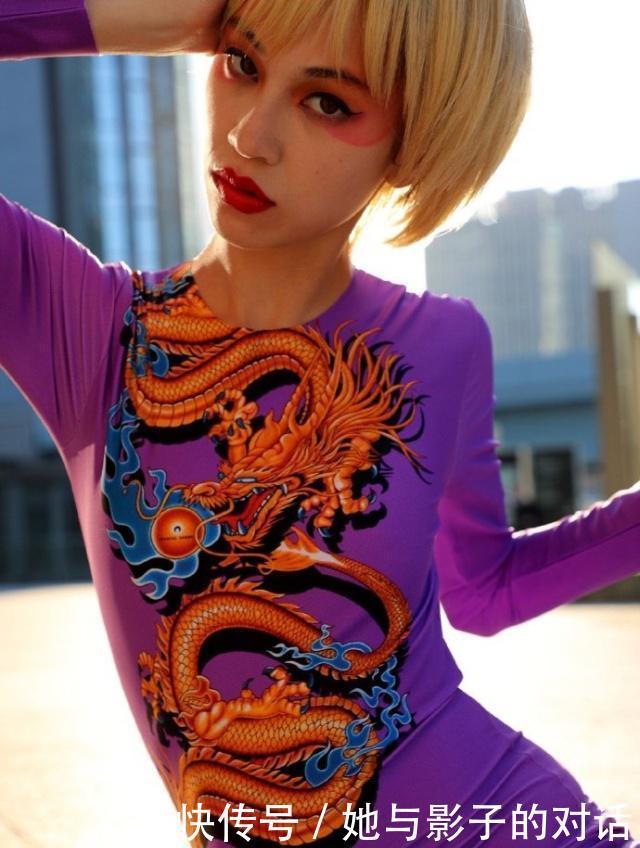 彩色|水原希子新造型,大玩东瀛风配彩色假发,一般人真心Hold不住