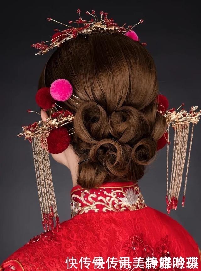 皮筋|惊艳!中式新娘发型这样做,魅力值满分