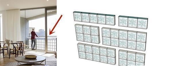 玻璃|封阳台用玻璃砖,全小区头一家,整栋楼属我家阳台光线最好