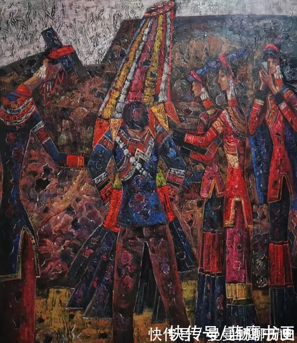 聚焦|毛长林的绘画作品,聚焦少数民族题材,给人别具一格的艺术享受