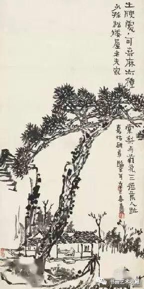  溪山烟雨|国画名家：潘天寿山水画50幅赏析