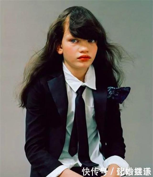 高级脸未必精致,9岁乌克兰女孩长着塌鼻子,却成为了超级模特