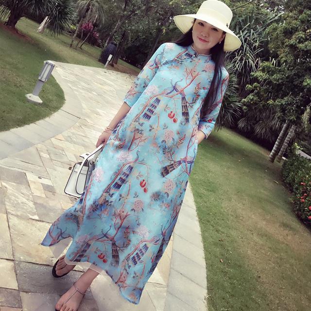 背带裙 穿上旗袍裙的她,才是最美的中国女人,优雅韵味尽在举手投足间