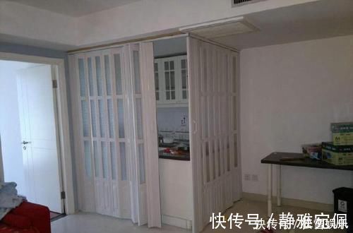 拉门|头次见厨房不装推拉门装这种代替，太聪明了，师傅看了都点头夸好