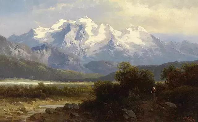 艺术家#奥地利艺术家的超美风景油画,领略大自然的宁静之美