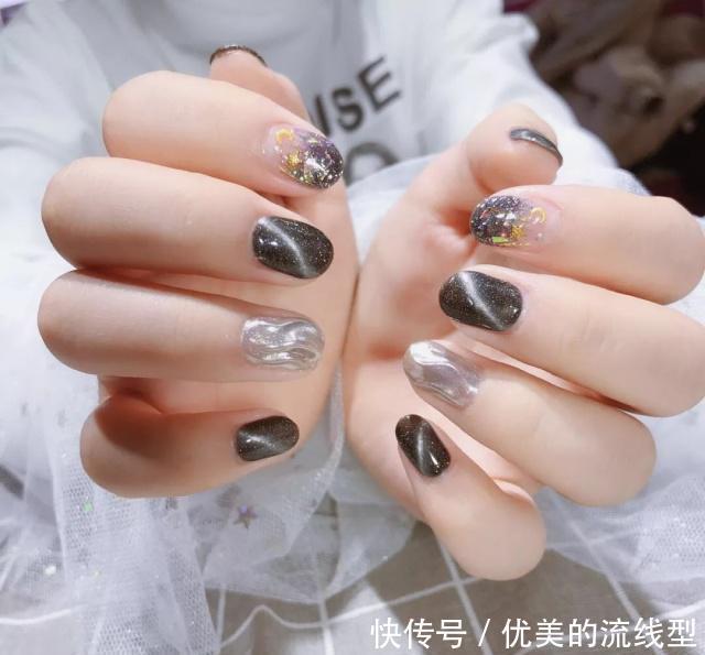 银色|5款水波纹美甲,做这条街上最靓的小仙女,赶紧做起来