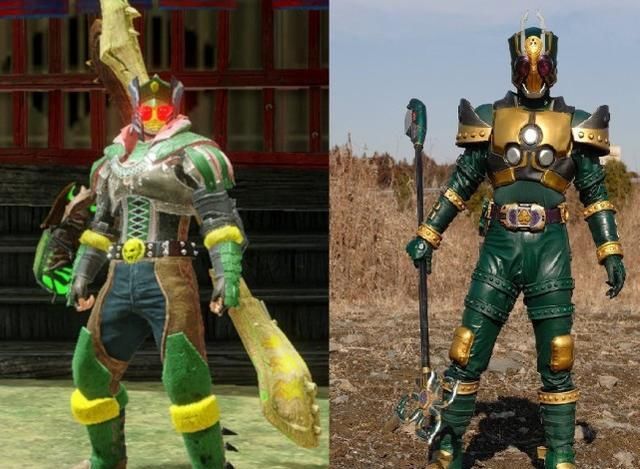 假面骑士|假面骑士：当游戏角色与骑士“撞衫”，可爱的波比变成丑萌村花了