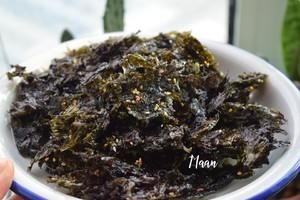 超简单 紫菜变海苔 自制小零食【香酥海苔】