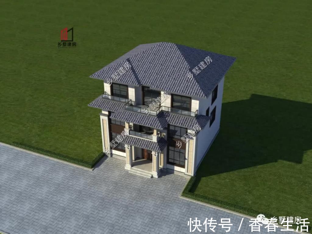 别墅|三层新品中式,结合现代设计,建造一栋,您绝对不后悔
