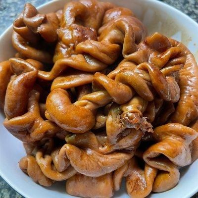 大葱|大厨教我的干煸肥肠的做法,果然好吃到没朋友