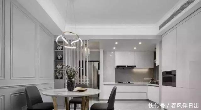 后现代风|137平后现代风装修,轻奢大气,时尚灰白色也可以如此完美