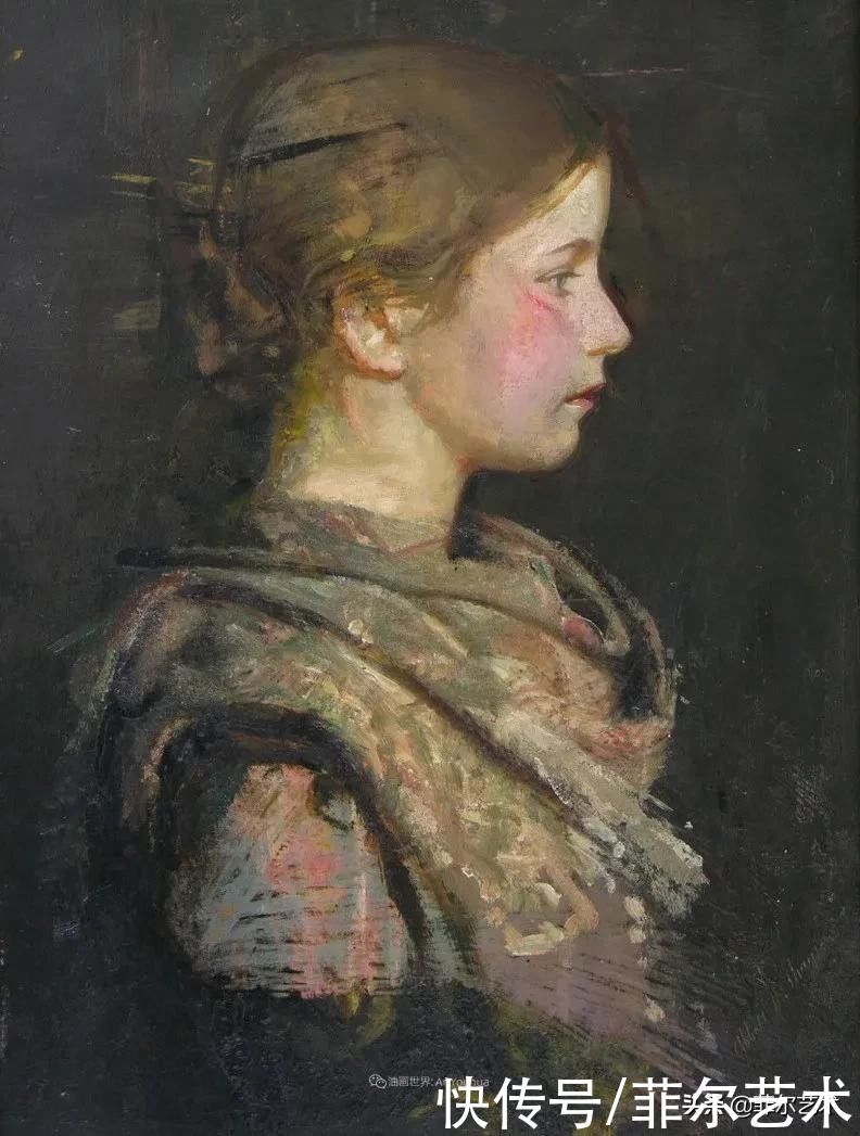 人物|空灵的天使，精美绝伦~雅培·翰德逊·泰勒女性人物油画作品欣赏