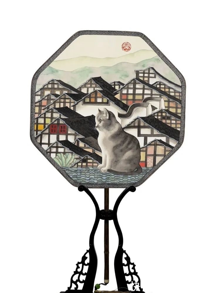 吴占春$「津门网」他的画静逸安详,浓烈美好