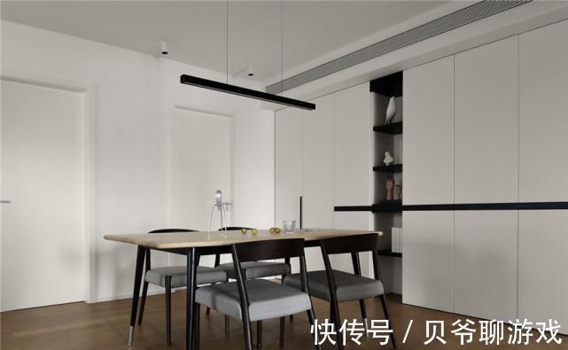 空间|120平粗看之下整个空间以白色为主,但细看起来其实层次分明