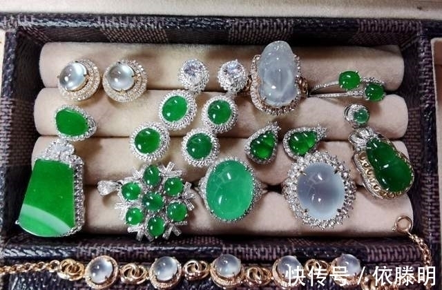 莲蓬#小而美的翡翠满绿镶嵌,满绿莲蓬你见过吗?