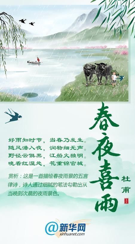 时节|“好雨知时节,当春乃发生一起品读“藏”在春雨里的古诗词吧