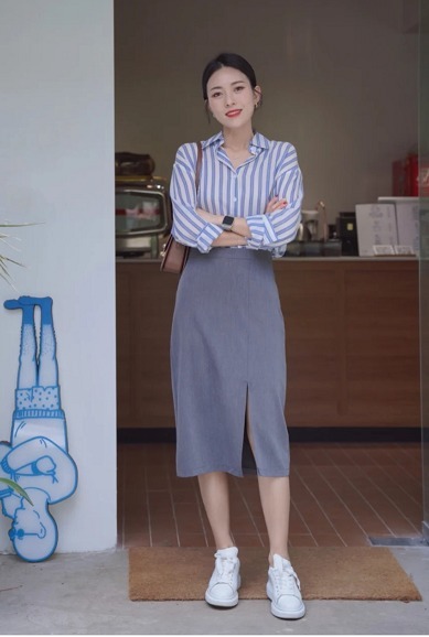 阔腿裤 秋天不一定要穿卫衣,衬衫一样很高级,这些搭配干练又洋气