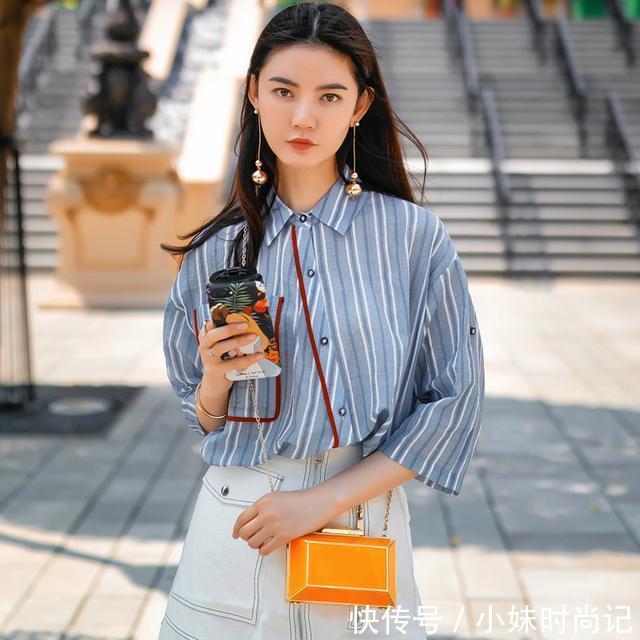 v领 挑选衬衫,你会更偏向长款的,还是短款的呢