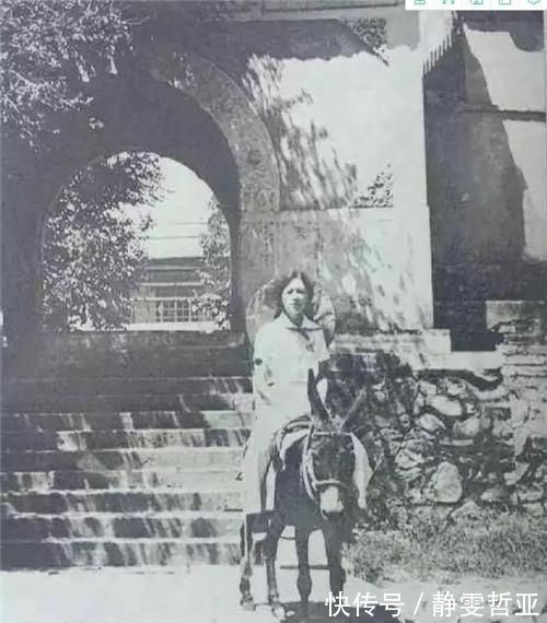 金默玉|民国罕见旧照：林徽因骑着毛驴兜风，图5的日本女子美的令人窒息
