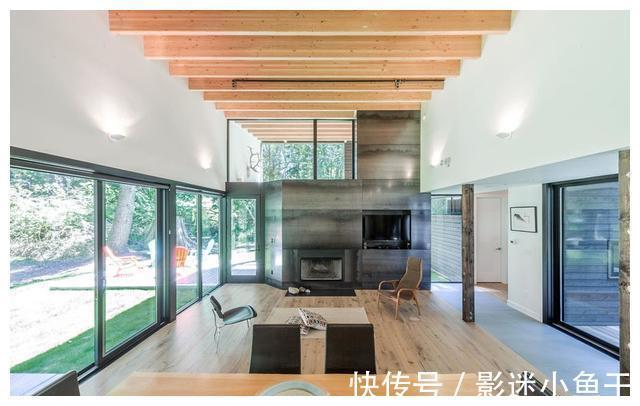 装修|自建林中四合院别墅,就地取材外观虽然简陋,入户就装修迷住了!