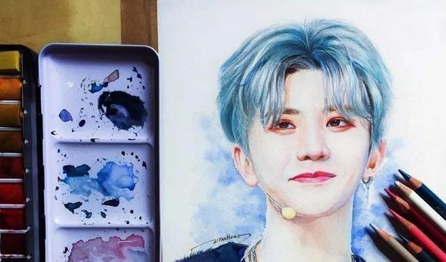 画家&她画30幅彩铅画,获赞3000万,网友羡慕,专家:全靠打印机