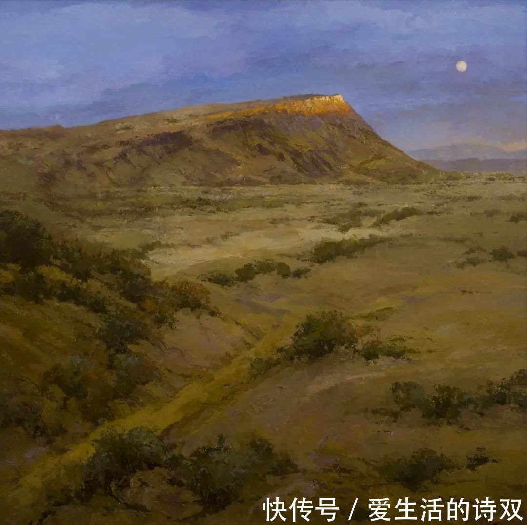 卢伯克$大卫·格里芬的风景油画高清图,放大看,更迷人