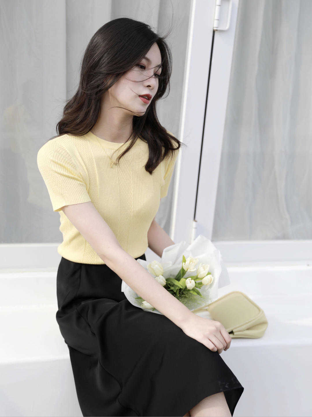 v领|被这些时尚惊艳了!最简单的针织衫,搭配出高级感,简约优雅