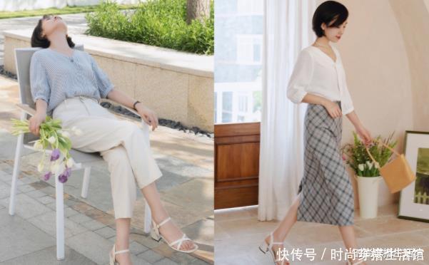 tips|炎炎夏日最好不要衬衫配西装裤,今年流行这样穿,时髦干练显年轻