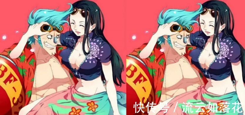 高甜|海贼王情侣照曝光,鹰眼和佩罗娜高甜,罗宾弗兰奇谁反对