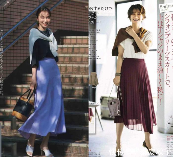美女|跟着美女学穿搭！仅需普通“T恤衫”：也能穿出时髦、高级感！