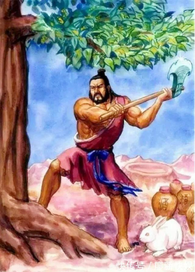 砍树!吴刚砍树中国人都知道,可吴刚究竟为什么非要和一棵桂树较劲呢