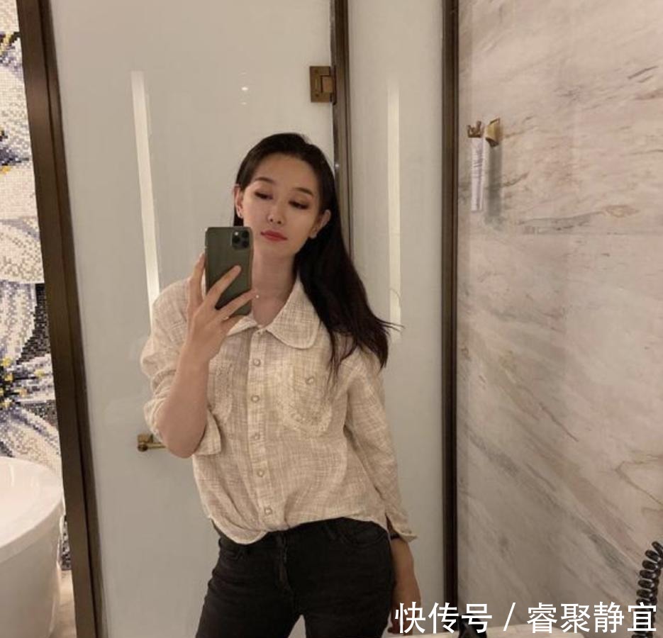 击剑|孙一文不愧是“击剑女神”，简约衬衫配牛仔裤，颜值身材双在线