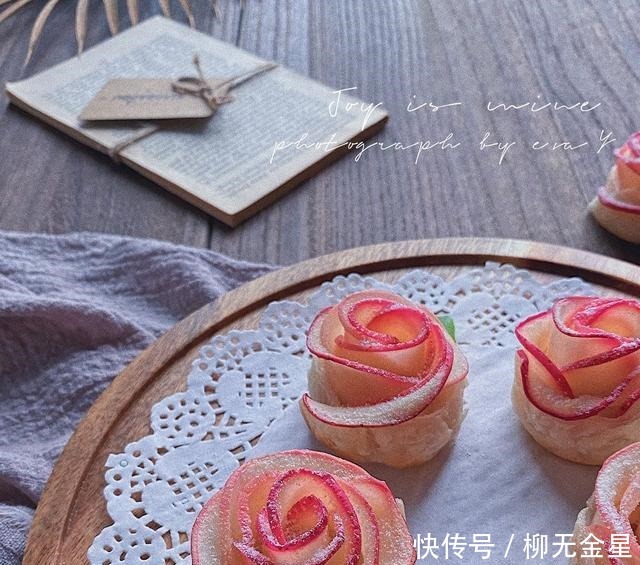 手抓饼的新吃法——酥皮玫瑰花苹果派,颜值爆表喔