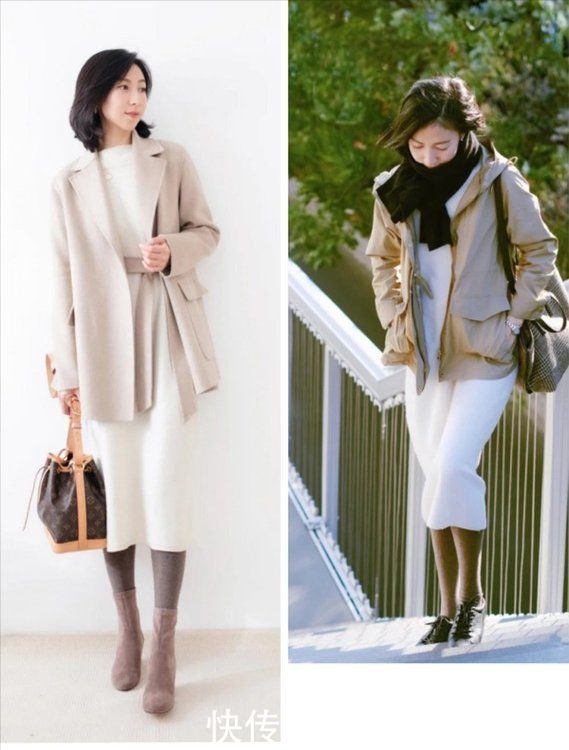 又一位简约风博主火了，“一裙多穿”圈粉无数，每一套都超优雅