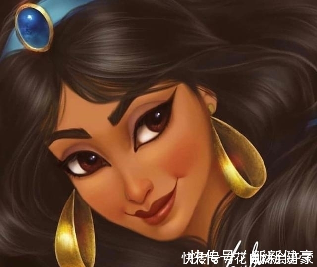 梅莉达|当迪士尼公主发量变多,爱丽儿红发太亮眼,艾莎女王让人羡慕