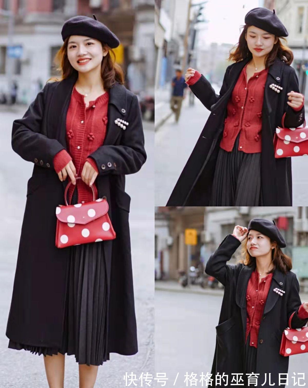 半身裙 秋冬黑色大衣太“普通”?试着搭配这些裙装,让你美得优雅又体面