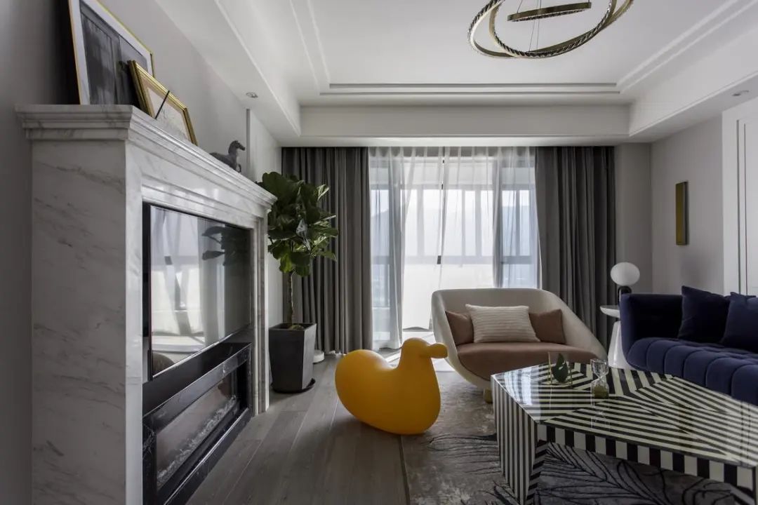 舒适|180㎡浪漫小窝,蓝与粉、灰与白,优雅情趣,轻松舒适