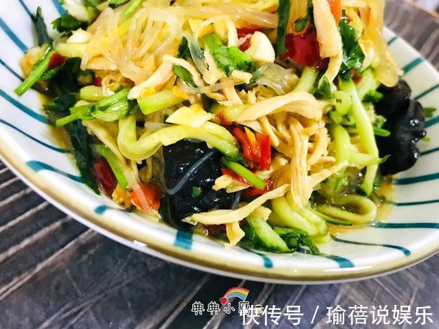 天热就喜欢简单凉拌菜，教你超简单做法，含蛋白质高，多吃不长肉