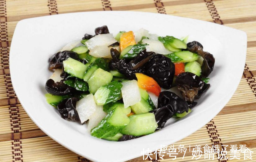 觉得黄瓜不好吃么您未必吃过黄瓜拌木耳,什锦大拉皮,炝黄瓜