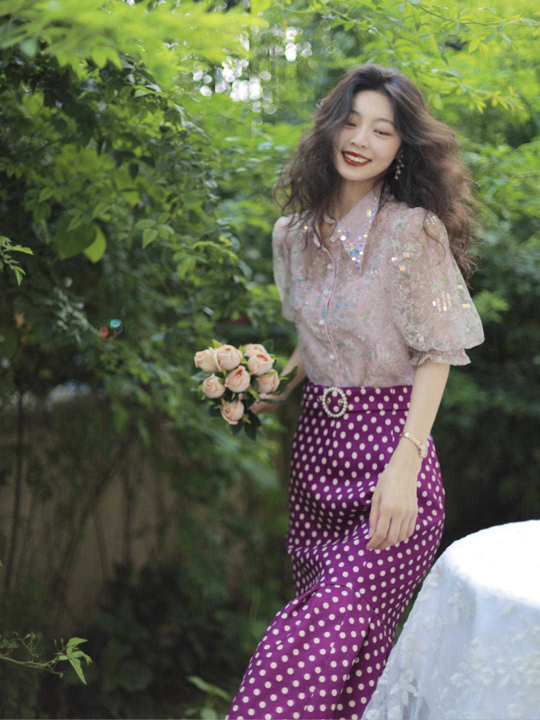 半身裙|复古穿搭的技巧公式，这几个配色更显年轻，高级洋气