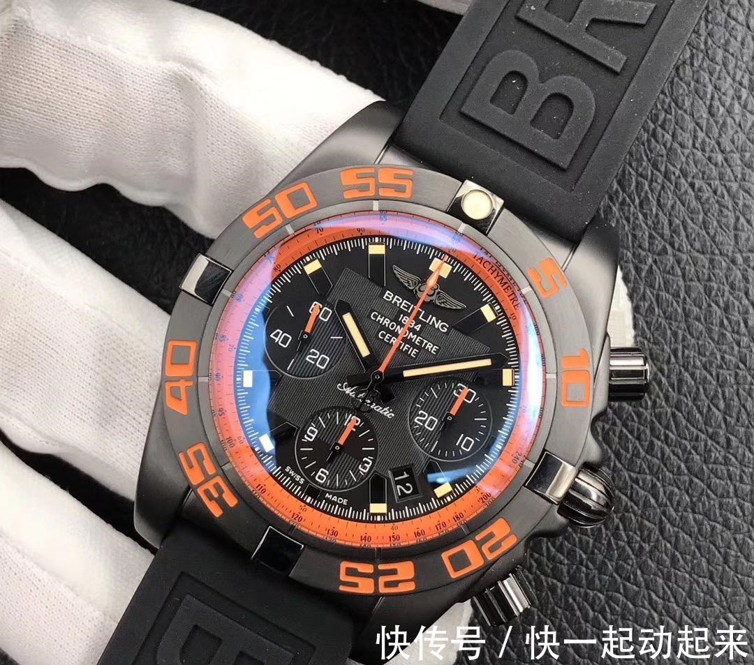 黑鹰 GF厂百年灵黑鹰44计时终极版复刻表对比正品一眼假吗!