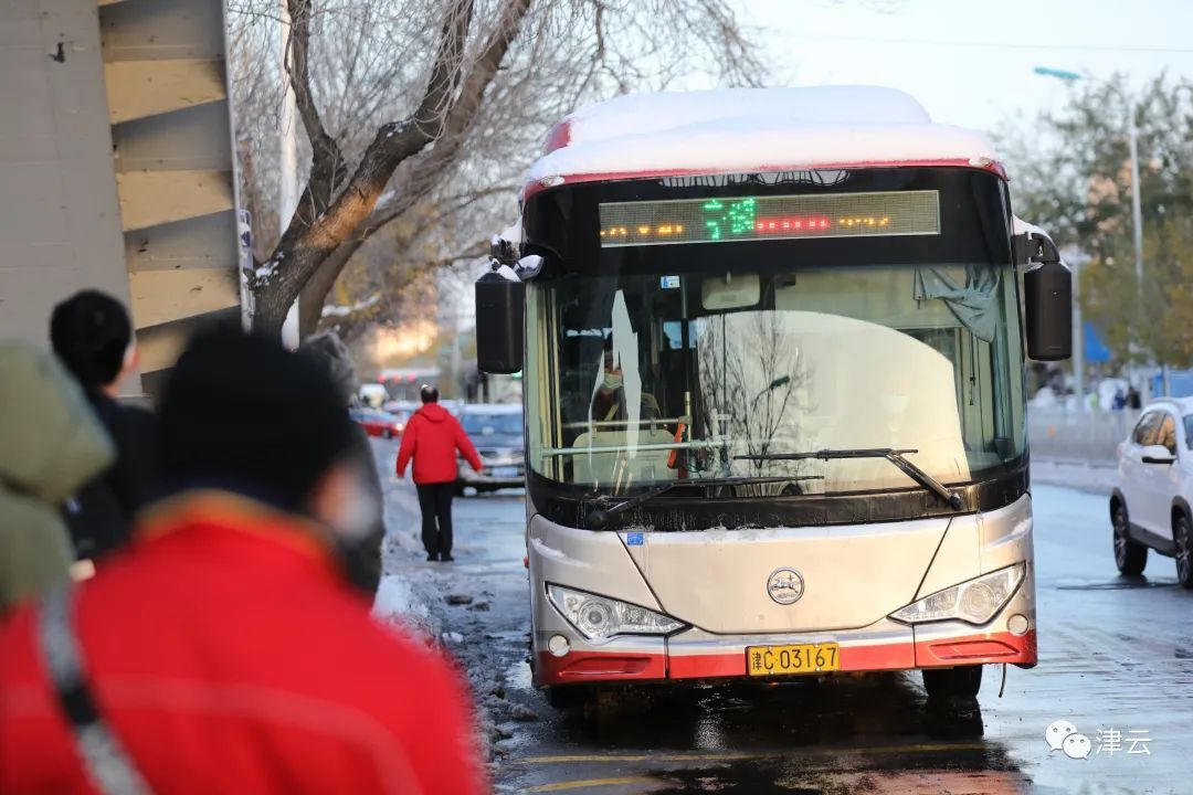 行车|天津雪景图“到货”！路面情况怎么样？高速、公交受影响吗？