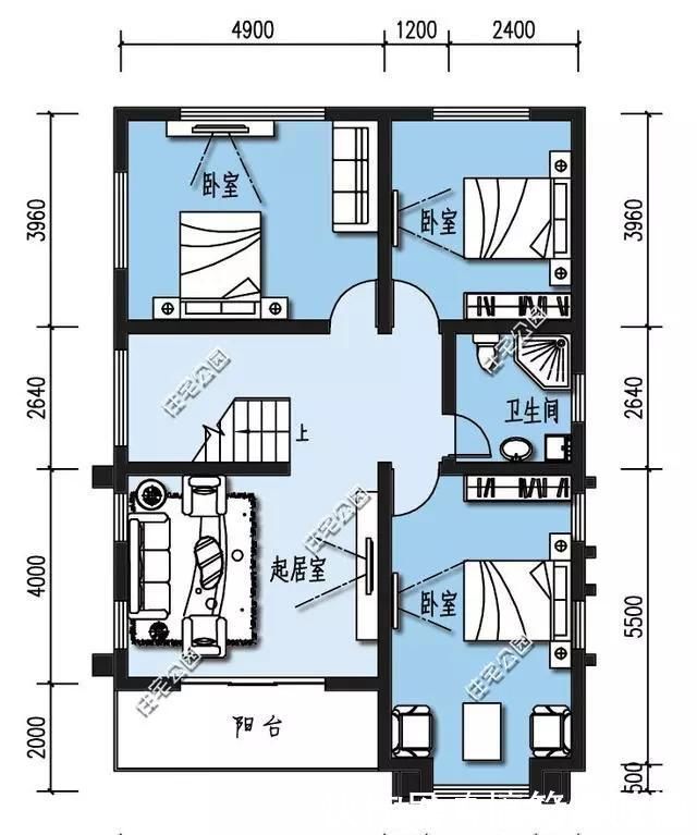 户型|农村建两层有什么好户型,20万之内能建好的5套小户型推荐