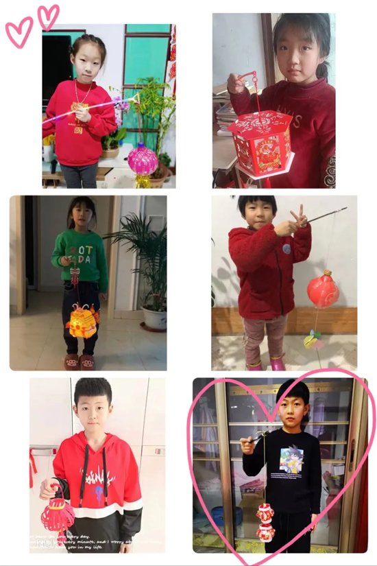 同学们|做元宵、制花灯、绘图画！坊子区曹村小学假期里“闹元宵”